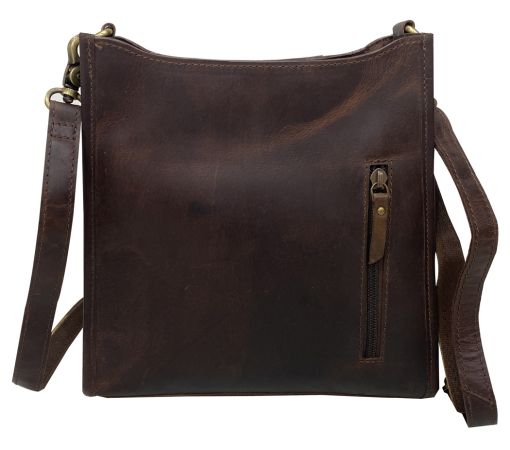 Klassy Cowgirl Hair on Cowhide Leather Conceal Carry Crossbody Bag #2